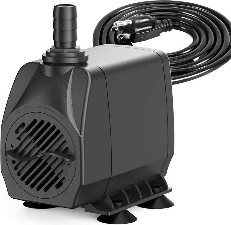 Knifel Submersible Pump 660GPH with AUTO-Shut-Off 8.2ft High Lift for Fountains, Hydroponics, Ponds, Aquariums & More - Image 1